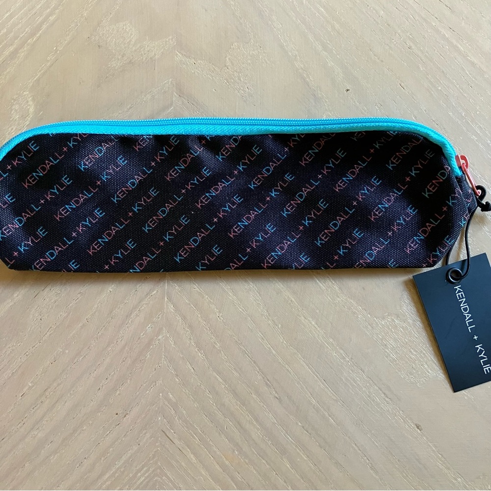 KENDALL + KYLIE Multi-Color Logo Multi-Use Pouch Makeup Bag NWT